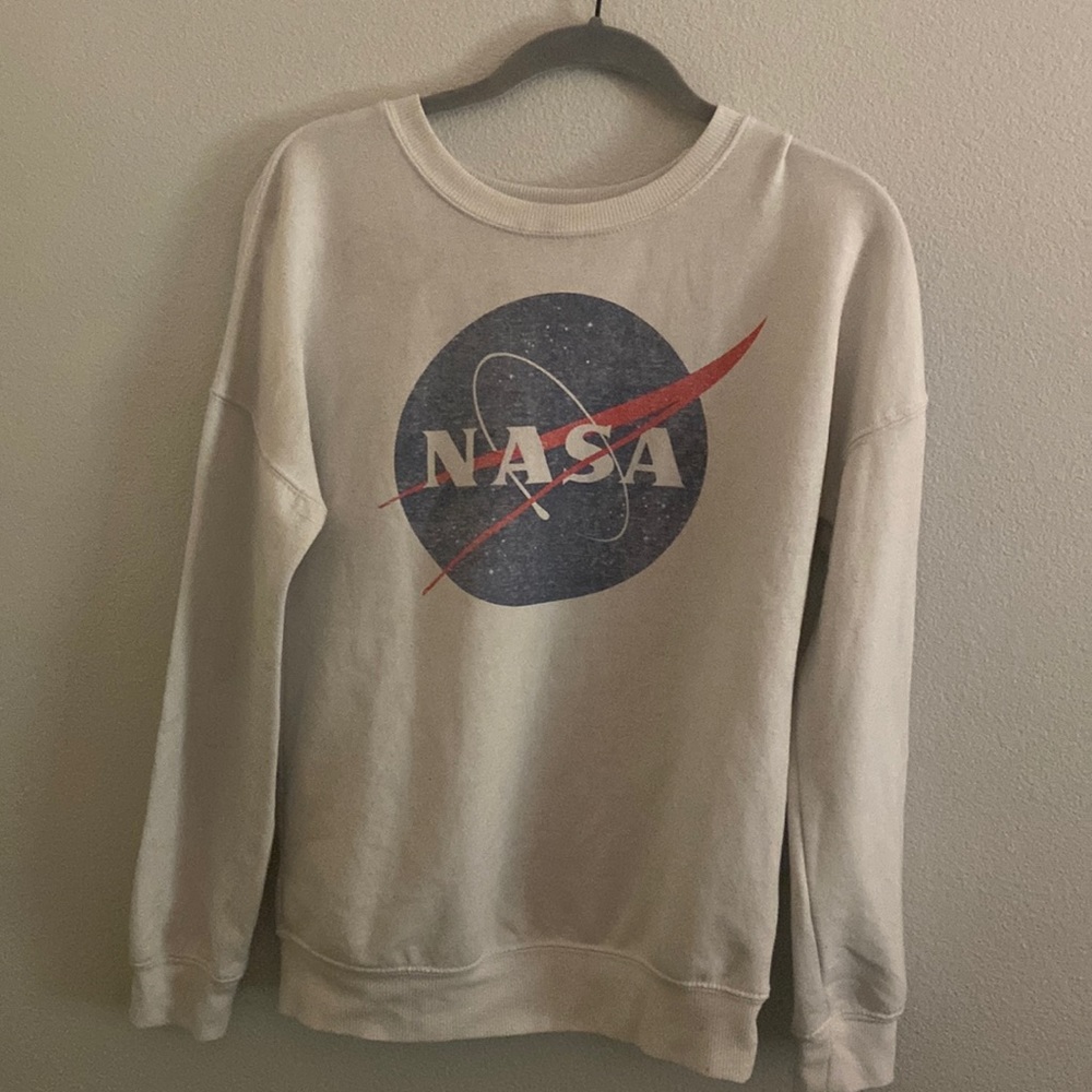 White nasa crew neck